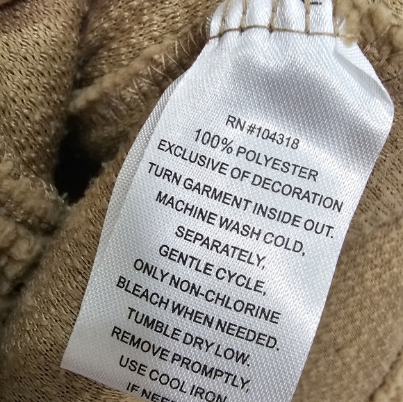 Derek Heart Sherpa Mushroom Shacket Size L - Picture 11 of 12